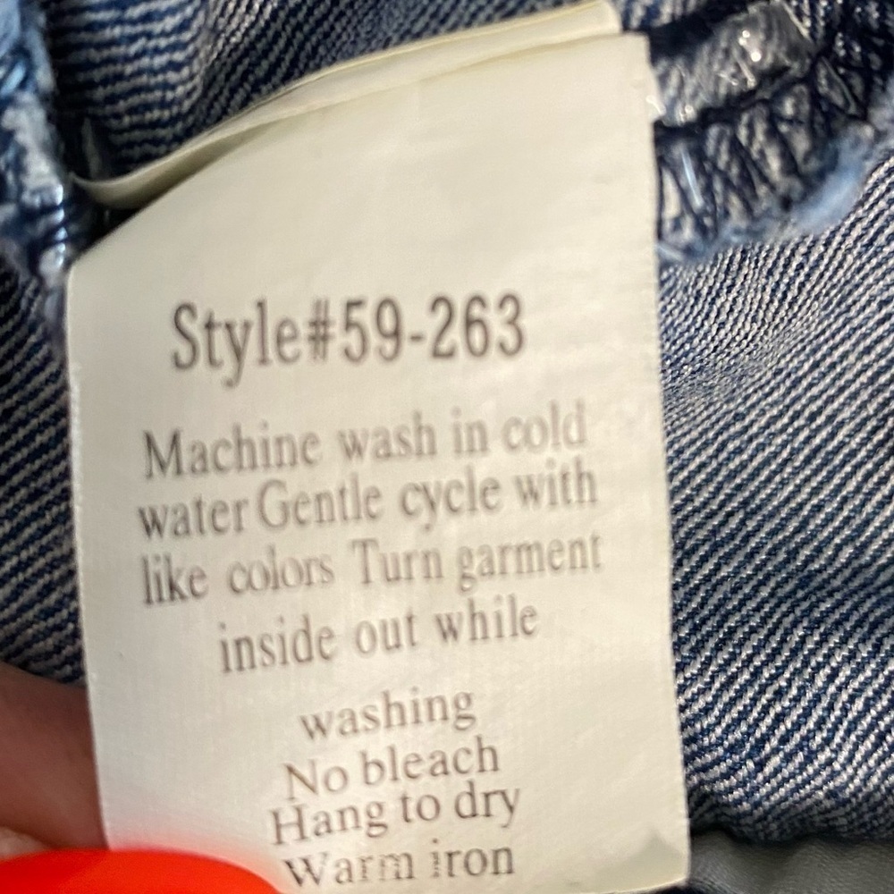Streetwear Society - Acid wash/Lace Crop denim vest - M China - Picture 7 of 7